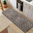 thumbnail image 5 of Black and Tan Leopard Print Kitchen Rug Mat,Kitchen Runner Rugs Non Skid Washable,Decorative Kitchen Floor Mats for Kitchen,Sink,Laundry,17"x47.2", 5 of 7