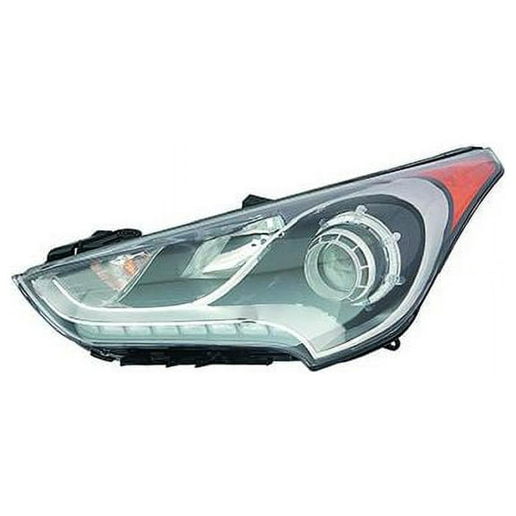 Left Driver Side Headlight Assembly - Compatible with 2013 - 2017 Hyundai Veloster 2014 2015 2016