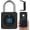 Black, with Cable, variant on Fingerprint Gym Locker Lock, Keyless Biometric Padlock, Weatherproof Electronic Digital Bluetooth App Smart Combination Pad Lock for Outdoor Fence Gate Storage Unit Pool Shed