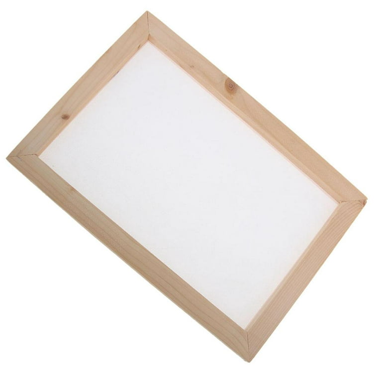 Wood Paper Making Papermaking Screen Printing Wooden Rectangular for Paper  Recycling DIY, 4 Sizes , 25x34cm 
