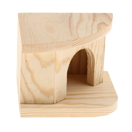 Small Animals Toy - Hamster House Bedroom Cage Rat Ferret Small Pet Exercise Natural Hut Semicircle