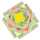 thumbnail image 3 of 1000 piezas de papel origami cuadrado 10 colores recortes de papel de papel cuadrado de color papel de grúa manual de corte de papel para bricolaje artesanal color mezclado, 3 of 5