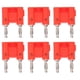 thumbnail image 4 of 10Pcs 2 Way Banana Plug Brass PE Double Banana Socket for Electronic Instruments AutomobilesRed, 4 of 5