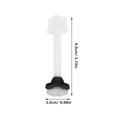 thumbnail image 2 of FUEENIRVA 2Ud Kit De Repuesto Con Tornillos Y Pernos Para Asiento De Inodoro Material ABS, 2 of 8