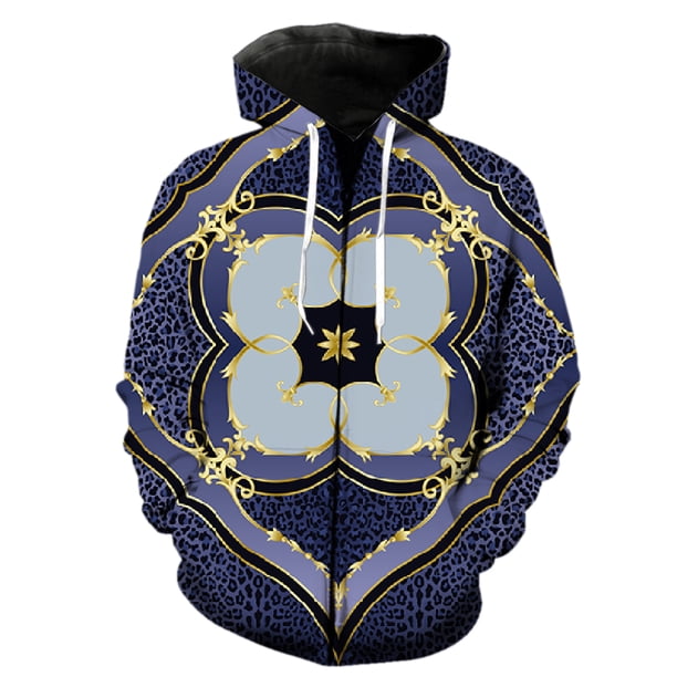 Sudadera con capucha y cremallera para hombre, con estampado abstracto de animales, estilo Harajuku, de gran tamaño, para adolescentes, estilo hip hop, manga larga, unisex, con estampado 3D, para prim