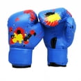 thumbnail image 3 of Wosthever Guante de boxeo para niños Dido, saco de boxeo deportivo de cuero PU, guantes de entrenamiento, guante de combate para niños Boxeo Azul, 3 of 6