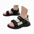 thumbnail image 3 of CAUYDY Boys Sports Active Sandals Open Toe Athletic Summer Shoe Adjustable Strap Lightweight Sandals(L101-Green,12), 3 of 9