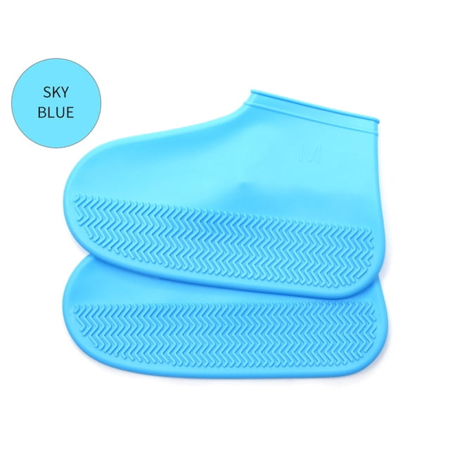 Bottes Imperméables Couvre-Chaussures en Silicone Unisexe Protecteurs de Chaussures Bottes de Pluie pour Intérieur Extérieur Jours de Pluie Réutilisables 03
