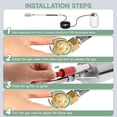 thumbnail image 4 of Propane Torch Weed Burner Kit with Storage Bag, Heavy Duty High Output Blow Torch Flamethrower with Self Igniter & 10FT Hose for Weeding, Roofing, Ice Melting, Road Marking,Charcoal (34"), 4 of 7