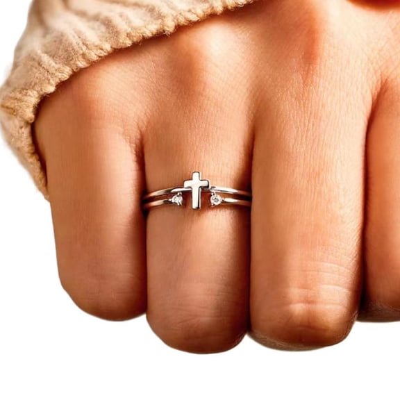 LINXIQIN Classic Valentine's Day Promise Ring For Women Ladies Shiny Dazzling Cubic Zirconia CZ Ring Ideal Jewelry Gift Gift Box Included