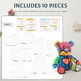 thumbnail image 2 of 10Pcs Memory Bear Template Ruler Set 10/12/15 Inch Acrylic Memory Bear Pattern Template Bear Sewing Template Bear Quilting Template Ruler with Instruction for Sewing, 2 of 10