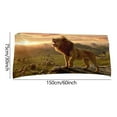 thumbnail image 5 of SDJMa Microfiber Beach Towels, Oversized, Quick Dry (30" x 60") Sand Proof, Absorbent, Compact, Beach Blanket, Lightweight Towel for The Swimming, Sports, Beach, Gym-Lion Printed, 5 of 5
