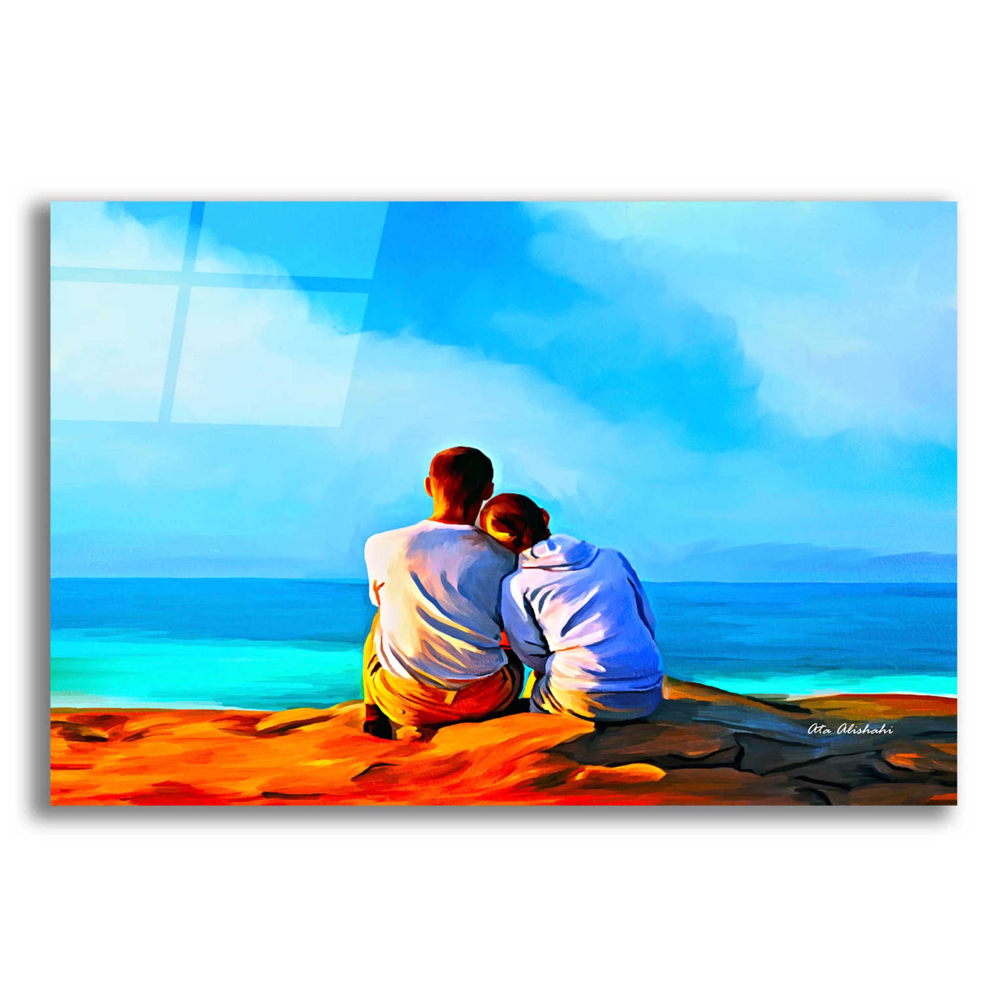 Epic Art A Day With You by Ata Alishahi Acrylic Glass Wall Art 24 x16