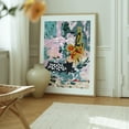 thumbnail image 6 of Olive Watcher - Painting Abstract Modern Art Psychedelic Surrealism Minimalist Geometric Oak Framed Wall Art Print 16 x 20 inches, 6 of 12