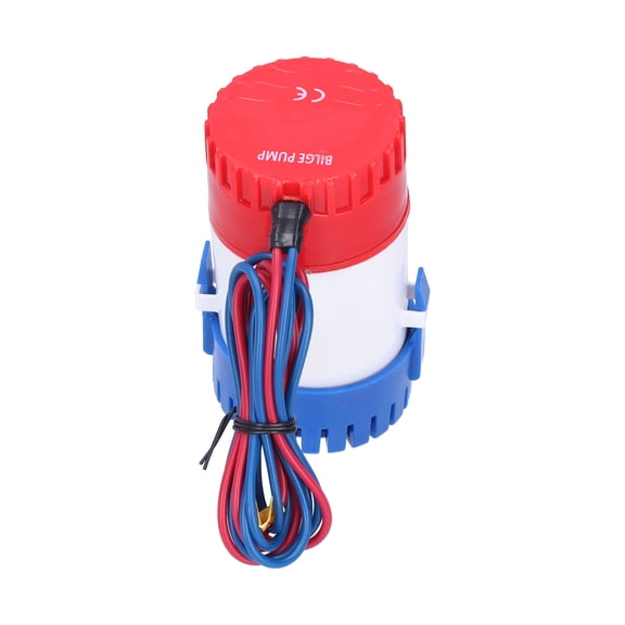 DC 12V/24V Submersible Bilge Pump, Automatic Drain for Boats, RVs Marine Use, Up to 1100 GPH