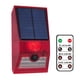 thumbnail image 1 of Luz de alarma solar estroboscópica con detector de movimiento y control remoto de 129 dB rojo, 1 of 9