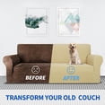 thumbnail image 4 of JIATER 1-Piece Sofa Cover Stretch Couch Cover Washable Sofa Slipcover Furniture Protector for 3 Cushion Sofa,Beige, 4 of 7
