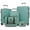 Green, variant on Travelhouse 5 Piece Hardside Luggage Set Hardshell Expandable Lightweight Suitcase TSA Lock Spinner Wheels with Duffel Bag.(Black)