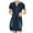 Dark Blue, variant on gakvbuo Summer Dresses for Women 2023 Plus Size Dress for Women Sundresses Women'S Dress Short Sleeve Slim V-Neck Distressed Dress Denim Dress
