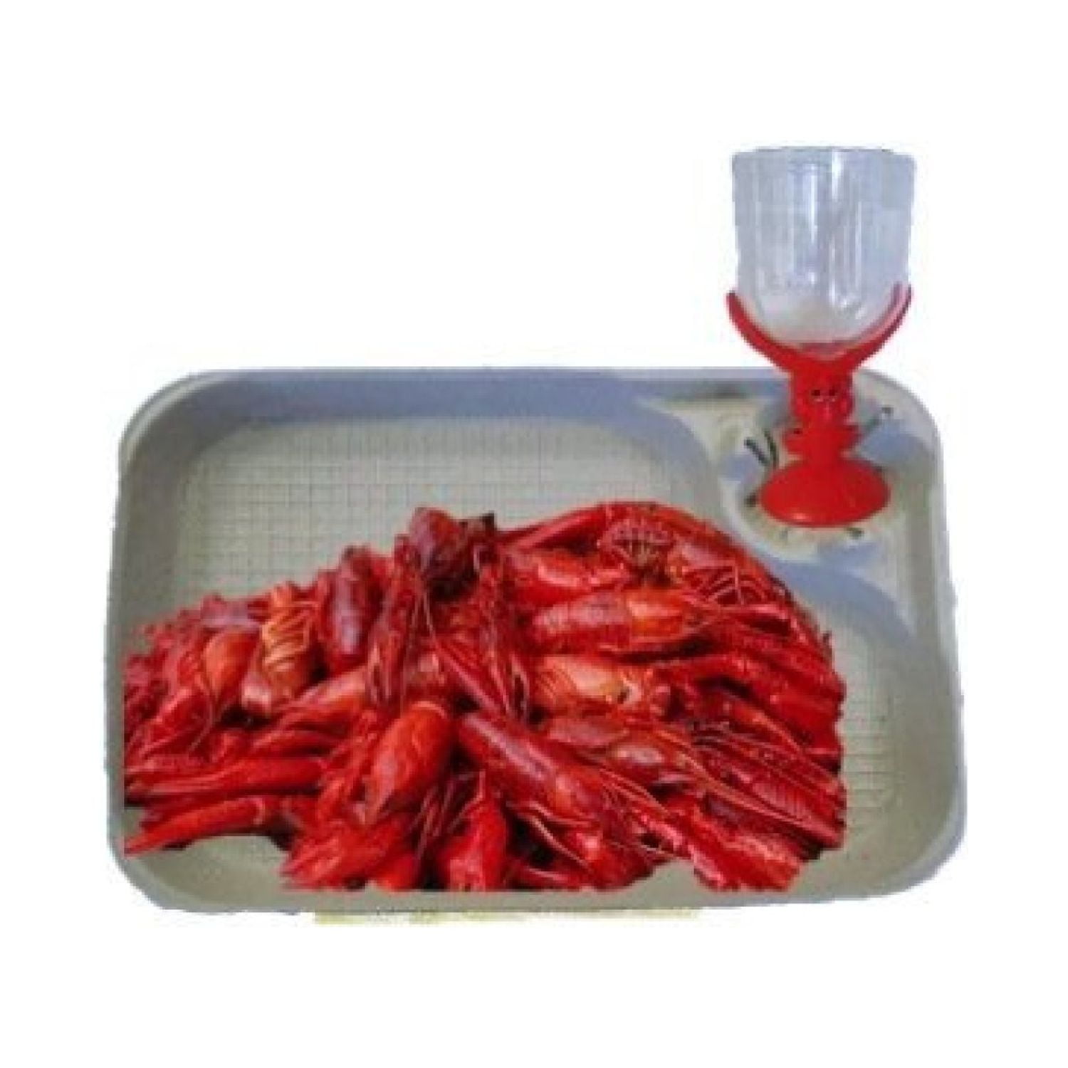 Disposable Boiled Crawfish or Crab Trays with Cup Holder, 20 Count