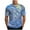 Blue, variant on ZQUUVOU Men's T-Shirt Casual Print Sportst Short Sleeve Crew Neck Blouses (Blue,XL)