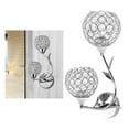 thumbnail image 6 of Modern wall of crystal Light Lamp Shiny Gorgeous Bedroom Sconce Lighting Fixture with 2 Heads, E26/E27 Socket - _Left, 6 of 8