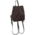 thumbnail image 1 of MOLERFO - Mochila pequeña para mujer, mochila de piel para mujer, mochila estética, mini mochila para mujer, color negro (café), Marrón, 1 of 3