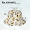 thumbnail image 6 of Disketp Different Butterflys Print Reflective Bucket Hat Beach Hat Summer Travel Sun Hats Fisherman Cap, 6 of 8