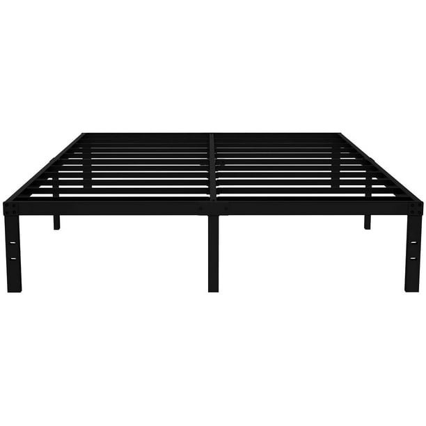 Comasach 18 Inch Tall Metal California King Bed Frame With Maximum Storage Heavy Duty Dural Steel Slat Reinforced Platform Frames Noise Free Com Tall Metal California King Bed Frame, Tall California King Platform Bed