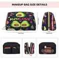 thumbnail image 5 of Cauagu Avocado Love Print Large Cosmetic Bag,Portable Cosmetics Pouch Travel Makeup Bag Large Capacity Travel Makeup Case Organizer Makeup Brush Organizer, 5 of 8