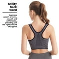thumbnail image 5 of LYMAYTER Women Female Bra High Impact Zip Front Closure Sports Bras Underwear Support for Women Running Yoga S-3XL, 5 of 8