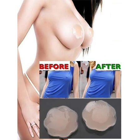 Sexy Thin Pasties,iClover 3 Pairs Women Reusable Adhesive Silicone Nipple Skin Invisible Bra Breast Covers Pads (Best Padded Backless Bra)
