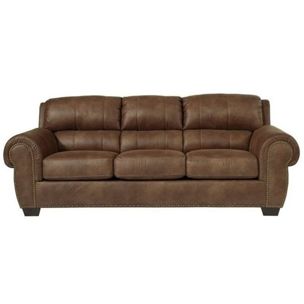 Ashley Burnsville Faux Leather Queen, Leather Queen Size Sofa Bed