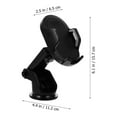 thumbnail image 4 of Miangastore 1Set Universal Car Dashboard Phone Holder for Drivers with Hands-free Navigation Black, 4 of 8