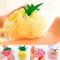 thumbnail image 1 of Visland Soft Fruit Shape Bath Puff Shower Sponge Body Foam Bubble Net Ball Body Scrub, 1 of 3