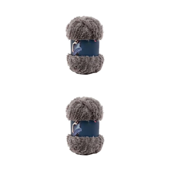 Inteprter Bola de pelo de hilo de punto, suministros de costura, accesorio de bricolaje, herramienta de costura de Cachemira , ropa de bebé, Gris claro 2Conjunto