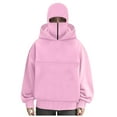 thumbnail image 6 of MDUKONU Women's Cat Pouch Hoodie Kangaroo Pocket Dog Pouch Sweatshirts Pet Carrier Pullover Pink XXL, 6 of 6