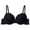 A1_Black, variant on Women's Push Up Lace Bra Comfort Padded Underwire Bra Full Coverage Lift Up Minimizer T-Shirt Bralettes Comfy Plus Size Floral Lace Padded Support Lifting Bust Shaping Underwear Black 70B