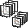 thumbnail image 2 of 3D Floating Display Case Display Stand Holder Suspension Frame for AA Medallion, Antique，Challenge Coin, Chip, Jewelry  (Black-4.3x4.3,6.3x6.3), 2 of 6