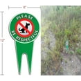 thumbnail image 2 of Metal Reflective Yard Sign - Keep Off Grass & Protect Property - 6 x 12 Inch, 2 of 4