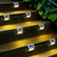 thumbnail image 5 of Solar Lights 2 Pack, 36Led Lights for Outdoor Stairs, Step, Fence, Yard, Patio, and Wall Lights Stainless Steel Warm White Lights Automatic Open And Close Decorative Lights Clearance, 5 of 7