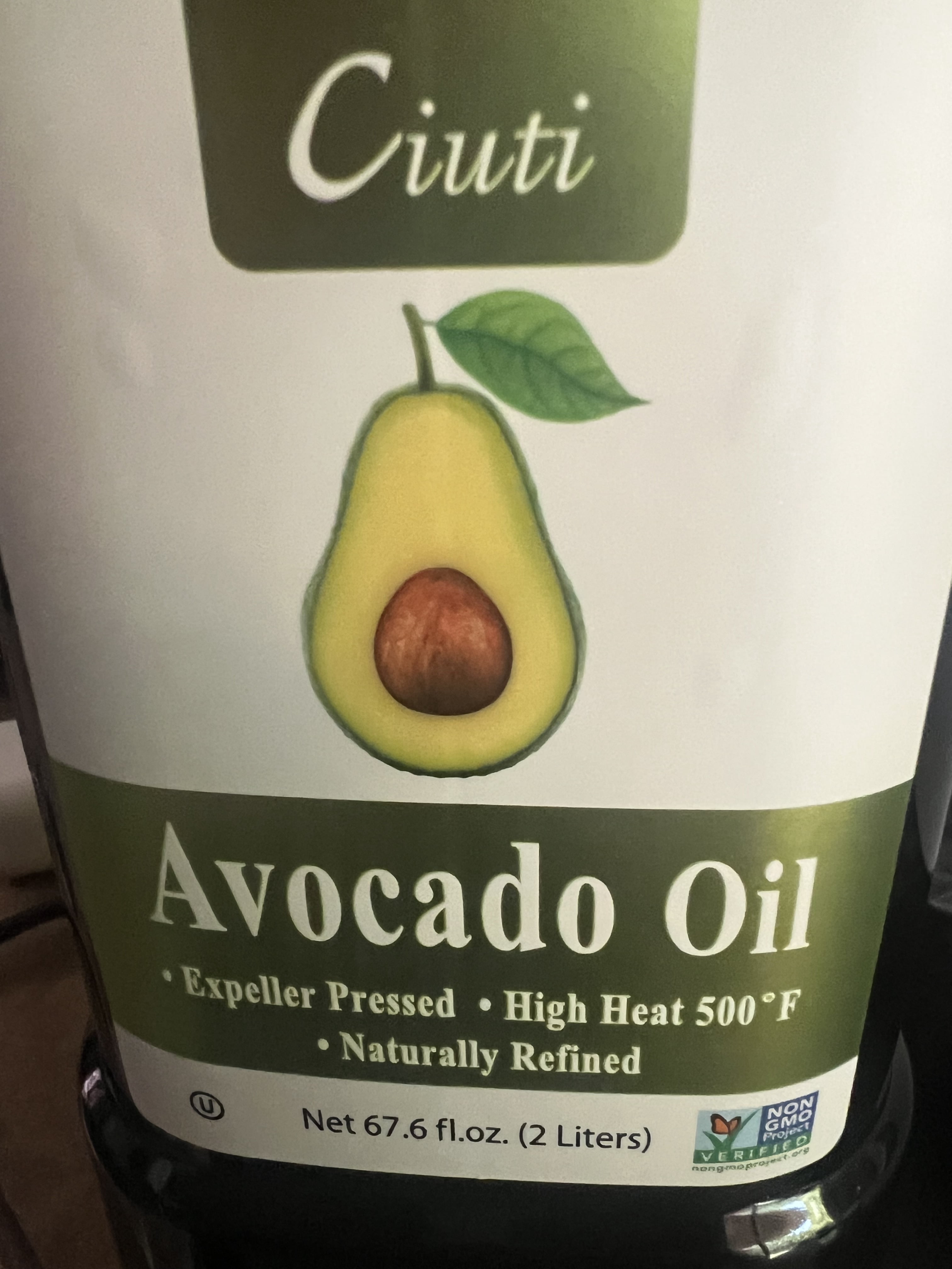 Ciuti Avocado Oil (2 liters)