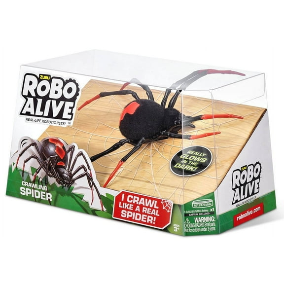 Robo Alive Crawling Spider Robotic Pet Figure (Glow-in-the-Dark)