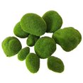 thumbnail image 2 of ZHAOCHENG Rocas decorativas de musgo artificial, 20 piezas de bolas de musgo verde de 2 tamaños para arreglos florales, jardines de hadas, terrarios y manualidades, 2 of 5