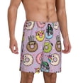 thumbnail image 2 of Wukai Cute Donuts Men’s Short Pajama Pants With Pockets Soft Sleep Pj Shorts for Men-Small, 2 of 6