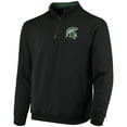 thumbnail image 2 of Men's Colosseum Black Michigan State Spartans Tortugas Logo Quarter-Zip Jacket, 2 of 4