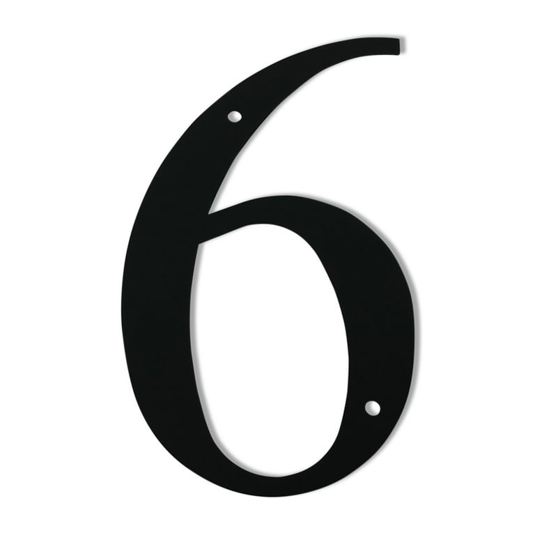 NUM-6-S 6 Inch High Number 6 - Walmart.com NUM-6-S 6 Inch High Number 6 - Walmart.com