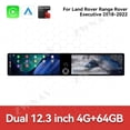 thumbnail image 2 of ZWNAV Dual 12.3 inch For Land Rover Range Rover Executive 2018-2022 GPS Navigation Android 13 Car Radio CarPlay Multimedia Player Head Stereo Unit HD Screen, 2 of 15