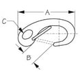 thumbnail image 2 of Sea Dog 154300  154300; Snap Hook Spring Gate S.S., 2 of 2