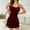 Wine, variant on Blmnix Sexy Boho Dresses for Women Cutton Slip Dress Dresses Sleeveless Halter Red Skirts for Women,M